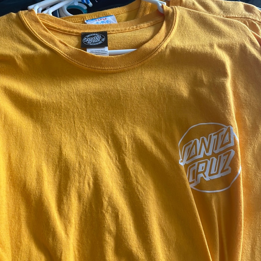 Yellow size large Santa Cruz t shirt